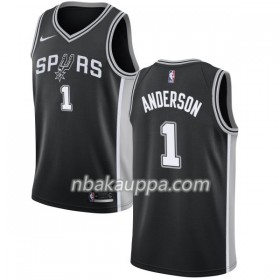 San Antonio Spurs Kyle Anderson 1 Nike 2017-18 Musta Pelipaidat Swingman - Miesten